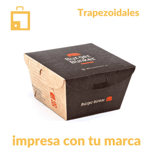 Cajas para papas fritas personalizadas - Trapezoidal