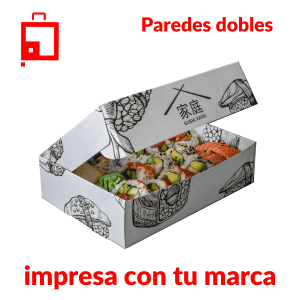 Cajas para sushi personalizadas - Paredes dobles