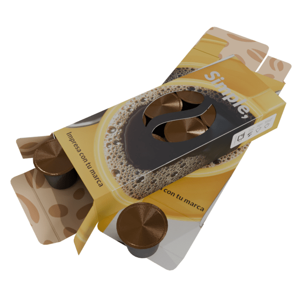 Cajas personalizadas para cápsulas de café - galeno - 19,5 x 7,8 x 3,5 cm